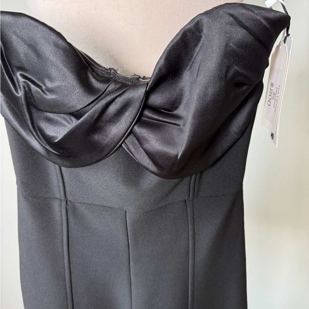 Chic Black Strapless Ruffle Jumpsuit - Picture 4 of 5